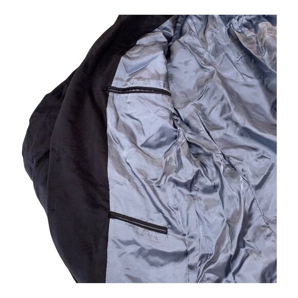 Tom James Blazer Men's Blue Velvet Size 40 Custom Suit Jacket Wedding - Picture 10 of 11